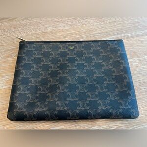 Celine Triomphe Zippered Pouch